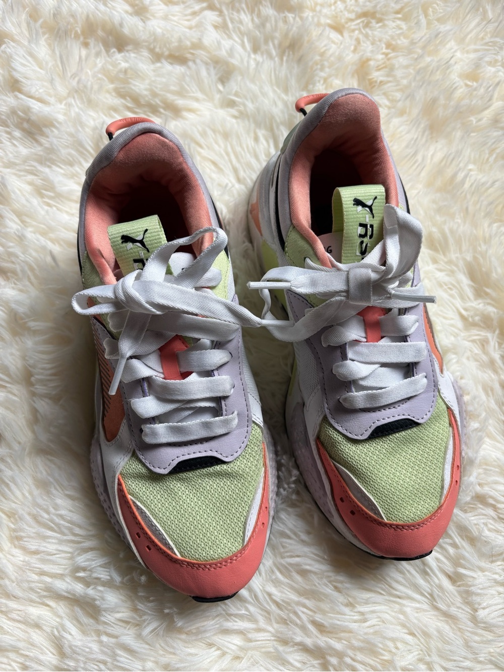 Puma RS-X Mismatched Women’s 7.5 Sneakers Pastel Multicolor Chunky Dad Shoe